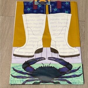 Trader Joe’s Crab and Boots Decorative reusable bag